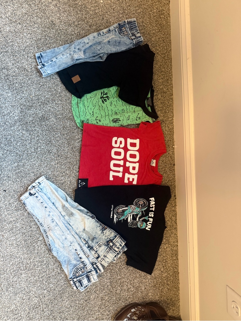Little Bipsy Red "DOPE SOUL" Graphic Tee